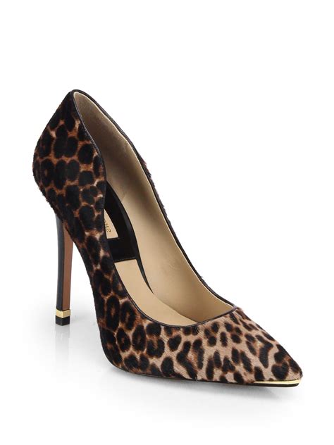 leopard pumps michael kors|michael kors animal print shoes.